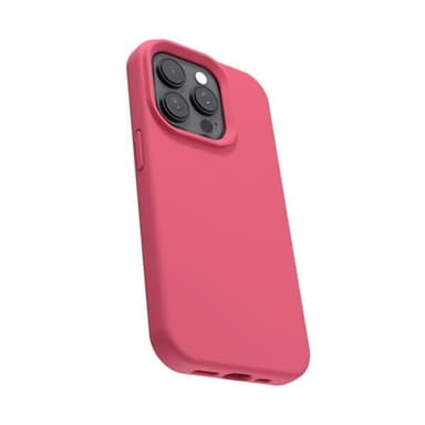 Etteri silikonskal till iPhone 16 Plus med hål för handledsrem - Hallon