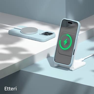 Etteri Silikonskal med MagSafe till iPhone 16 Pro - Ljusblå