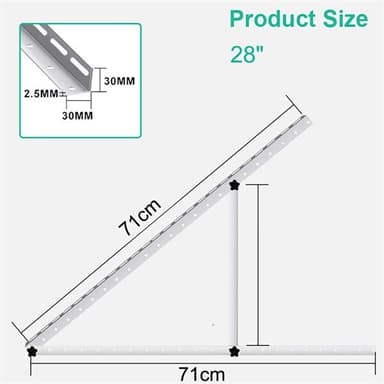 Stativ till solpaneler 71 cm - ett par
