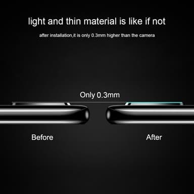 Linsskydd 2.5D härdat glas Bakre Kamera Huawei P40 Pro