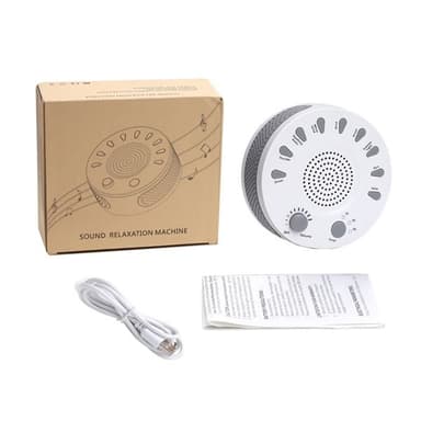 Sleep Easy White Noise Machine med 9 avkopplande ljudlägen