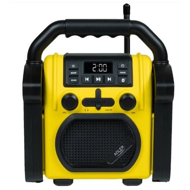Adler byggradio med Bluetooth och tålig design