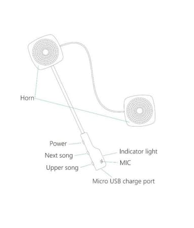 MH04 Motorcykel Bluetooth Headset