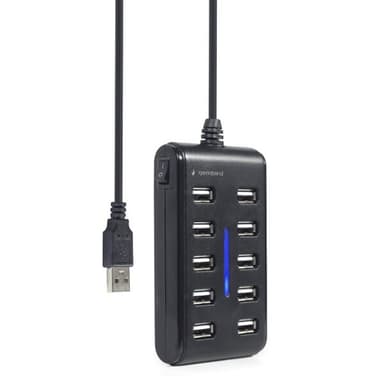 USB-hubb med 10 portar