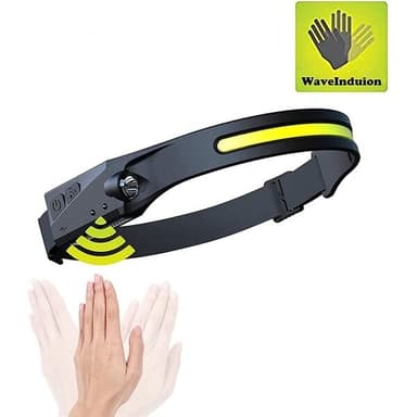 LED Pannlampa med rörelsesensor - Svart