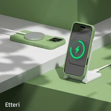 Etteri Silikonskal med MagSafe till iPhone  16 Pro Max - Grön