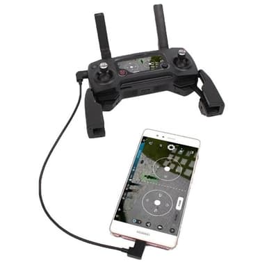 Micro-USB till USB-C-kabel för DJI Mavic Pro & Spark fjärrkontroll – 30 cm