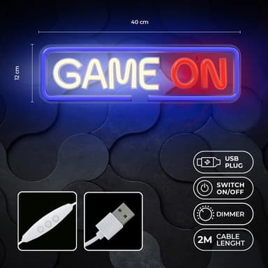 LED Neon Belysning - Game On