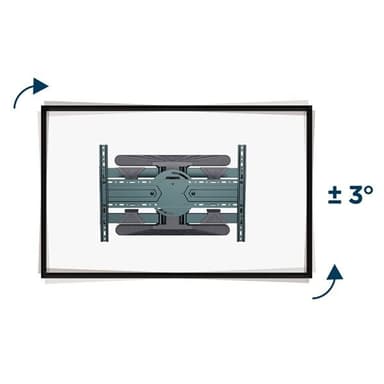 Väggfäste med dubbelarm för 40-80"" TV-apparater