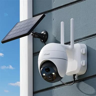 ieGeek trådlös övervakningskamera 5MP med solcellsladdning och färg-nattseende