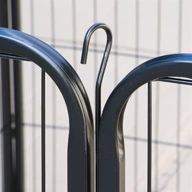 Hundhage i metall 80x60cm 8 Delar