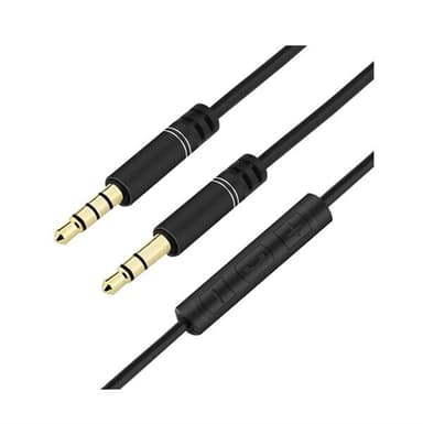 3,5mm Audiokabel med mikrofon/volymkontroll