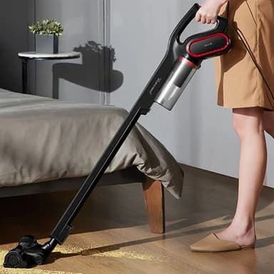 Deerma DX700 PRO skaftdammsugare med hög sugeffekt och trippelfiltreringssystem