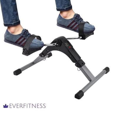Hopfällbar pedaltränare med motstånd och display