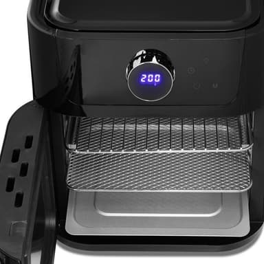 Ströme airfryer 12L – kraftfull varmluftsugn med stor kapacitet och roterande tillbehör