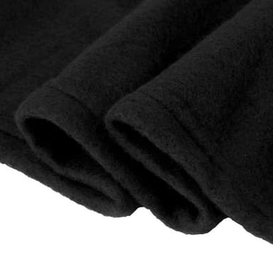 Filt med ärmar i högkvalitativ fleece - Svart