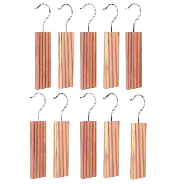Klädhängare med cedarträ 10-pack