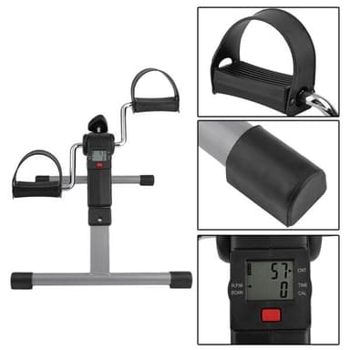 Hopfällbar pedaltränare med motstånd och display