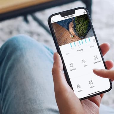 ieGeek trådlös övervakningskamera 3MP med solcellsladdning och tvåvägskommunikation – Svart