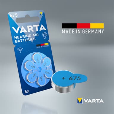 Varta 675 batterier för hörapparat 7042217 (6-pack)