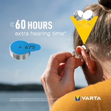 Varta 675 batterier för hörapparat 7042217 (6-pack)