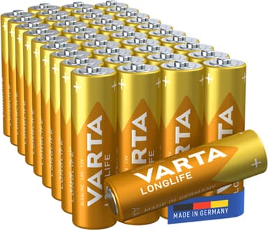 Varta Longlife AA-batterier 7042225 (40-pack)