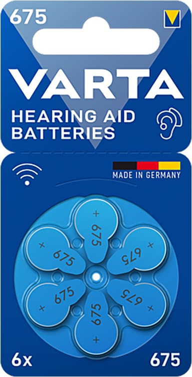Varta 675 batterier för hörapparat 7042217 (6-pack)