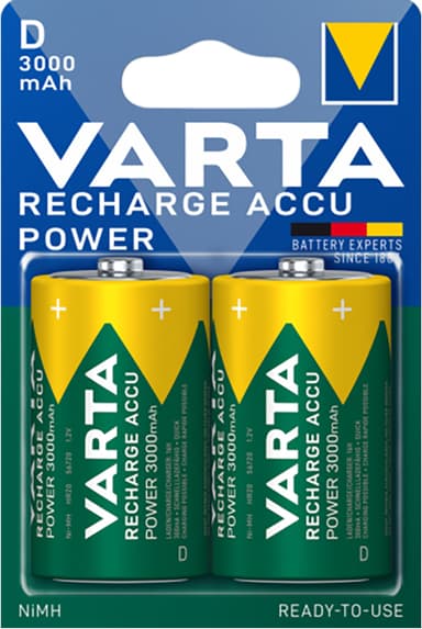 Varta Power D 3000Mah batteri (2 st)