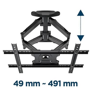 Full Motion väggfäste för 32-75"" TV-apparater - Max 45 kg