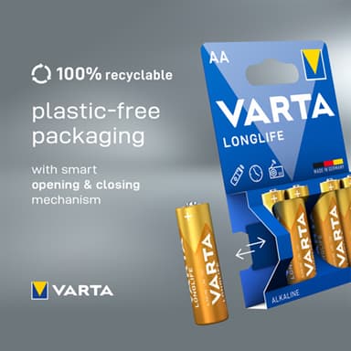 Varta Longlife AA batterier (30-pack)