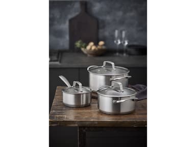 Pillivuyt Gourmet Gryta med glaslock Stål