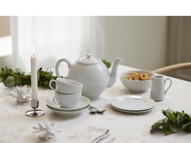 Pillivuyt Plissé Jug 35 cl White