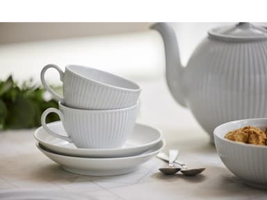 Pillivuyt Plissé Saucer Dia 16.5 cm 29 cl White