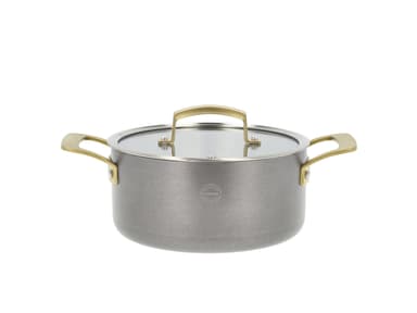 Pillivuyt Gourmet Gryta med glaslock Stål