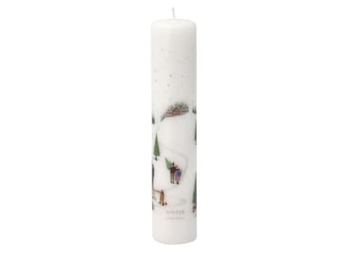 Bastian Vinter Pillar candle Dia 5 x 25 cm White