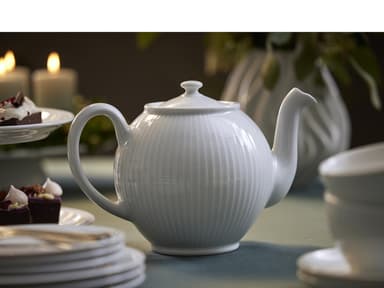 Pillivuyt Plissé Teapot 0,5 liter White