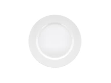 Pillivuyt Eventail Flat plate with rim Dia 22 cm White
