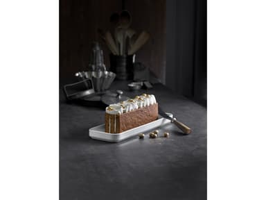 Pillivuyt Plissé Dish rectangular 36 x 12 cm White