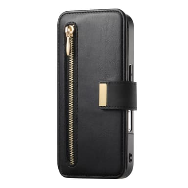 Plånboksfodral för iPhone 15 med ring och stativ
