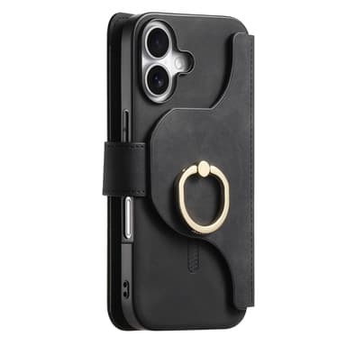 Plånboksfodral med ring och stativ för Samsung S24