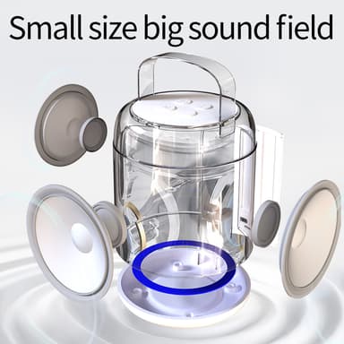 Y2-Single Mic Allt-i-ett Karaoke Bluetooth-högtalare Vit