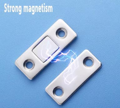 4 set osynligt magnetskåpsdörrstopp Svart