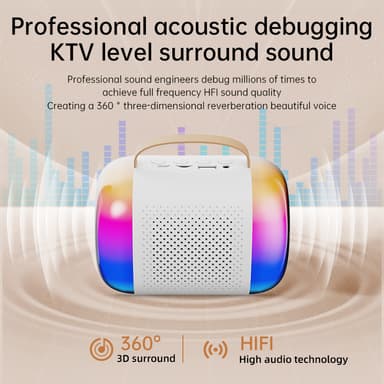 Y5-Dual Mic Home Karaoke Bluetooth-högtalarmikrofon
