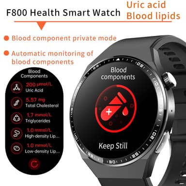 Smartklocka med EKG, kroppssammansättningsanalys, blodsammansättningsa