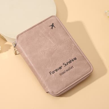 Säkert RFID Passfodral - Reseplånbok med Stöldskydd Rosa