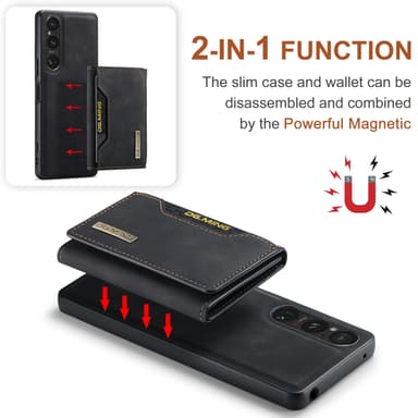 M2 magnetiskt plånboksfodral för Sony Sony Xperia 10 VI 2024
