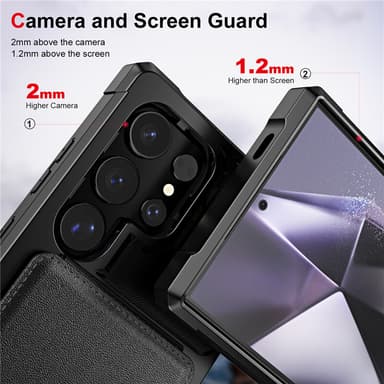 Skyddande Flipfodral för Samsung - Svart Modell 7