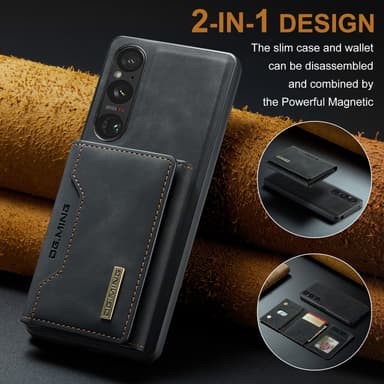M2 magnetiskt plånboksfodral för Sony Sony Xperia 10 VI 2024