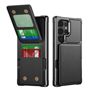 Skyddande Flipfodral för Samsung - Svart Modell 7