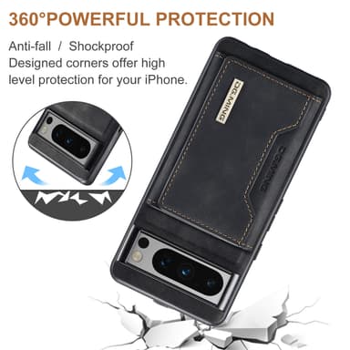 M2 magnetiskt plånboksfodral för Google Google Pixel 9/Google Pixel 9